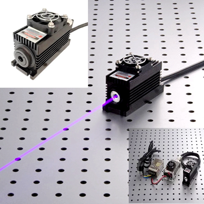 Solid State Laser 405nm Wavelength DPSS Blue Violet Laser High Reliability Analog or TTL modulation 200mW-500mW